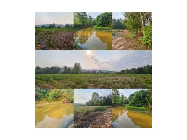 ขายที่ดินติดคลองธรรมชาติ วิวเขาสวยๆ ราคาไร่ละ 300,000 บาท ตำบลนาแขม
