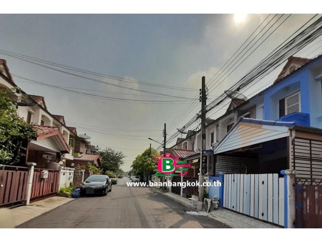 ทาวน์เฮาส์ 2 ชั้น โครงการ เค.ซี.รามอินทรา 6 เนื้อที่ 16 ตรว. มี 2 นอน 2 น้ำ เขตคลองสามวา
