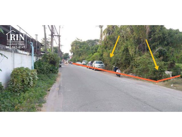 R086-279   ขายที่ดินเปล่า 4 ไร่  นนทบุรี ใกล้วัดบางศรีเมือง   ติดชุมชน มีตลาด