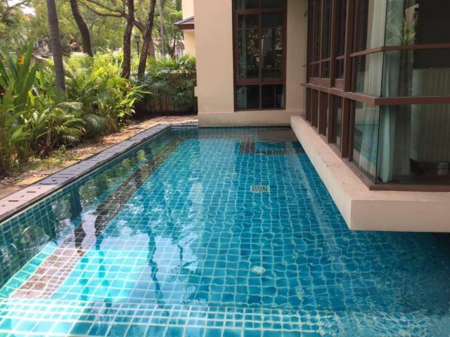ให้เช่าบ้านเดี่ยว2ชั้นหลังมุม พร้อมสระว่ายน้ำ หมู่บ้านแสนสิริสุขุมวิท 67 ใกล้ BTS พระโขนง บ้านหัวมุม type B ตกแต่งหรูพร้