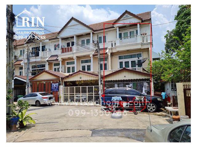 TH-01158 : ทาวน์เฮ้าส์ 3 ชั้น 22.8 ตร.ว. หมู่บ้านบ้านแก้ววิลล่า