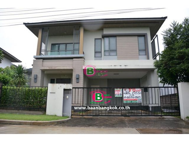 บ้านเดี่ยว 2 ชั้น โครงการเศรษฐสิริ ชัยพฤกษ์-แจ้งวัฒนะ เนื้อที่ 66.8 ตรว. อ.ปากเกร็ด จ.นนทบุรี