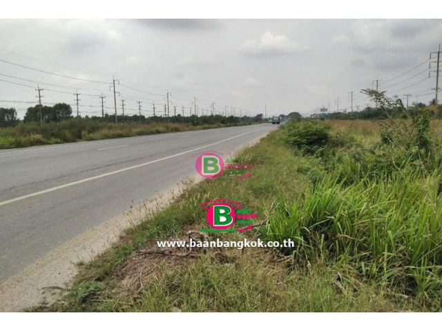 ที่ดินเปล่า+บ้าน ริมถนนสามโคก-เสนา(3111) เนื้อที่ 1 ไร่ อ.บางไทร จ.อยุธยา