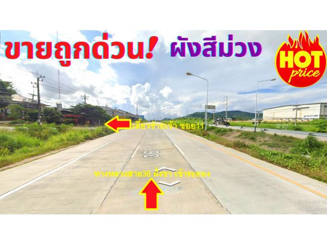 ขายที่ดินระยอง นิคมพัฒนา ซอย11 เนื้อที่ 22-3-45ไร่ ใกล้ทางหลวงสาย 36*ขายถูกด่วน*
