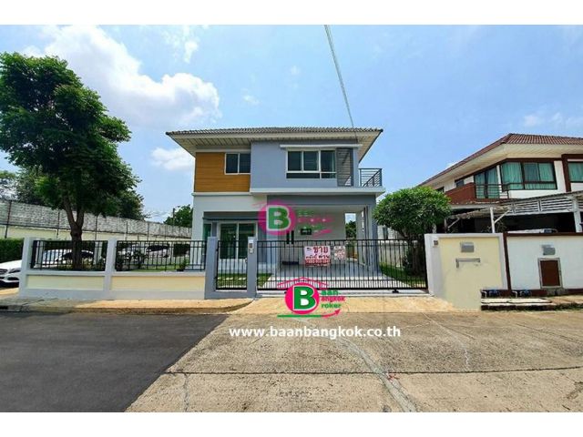 บ้านเดี่ยว 2 ชั้น หลังริม ม.เพอร์เฟค เพลส สุขุมวิท 77-สุวรรณภูมิ เนื้อที่ 62.10 ตรว.จ.สมุทรปราการ