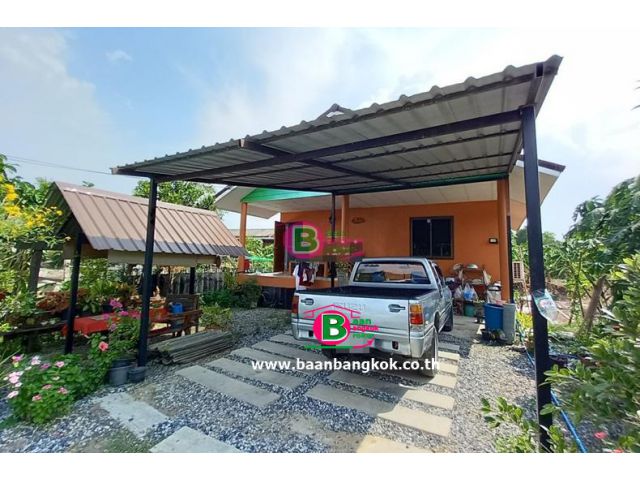 ที่ดินพร้อมบ้านเดี่ยว 1 ชั้น ชุมชนลำต้อยติ่ง เนื้อที่ 86.3 ตรว. ถ.สุวินทวงศ์ หนองจอก