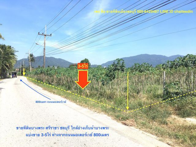 ###ขายที่ดินบางพระ ศรีราชา แบ่งขาย 2-5ไร่ใกล้อ่างเก็บน้ำบางพระ###