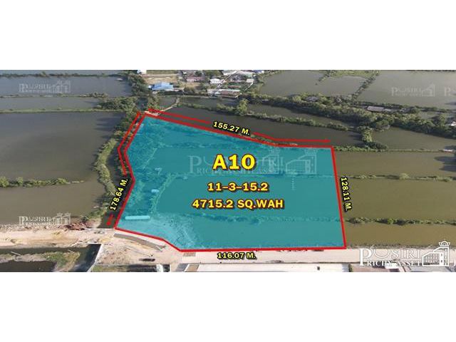 4 แปลงสุดท้าย พื้นที่สีม่วง ขายพร้อมถมแล้ว 9-100 ไร่สร้างโรงงานใหม่ของคุณให้เด่นสง่า พร้อมเอกสารับรอง  ถ.ประชาอุทิศ –วัด