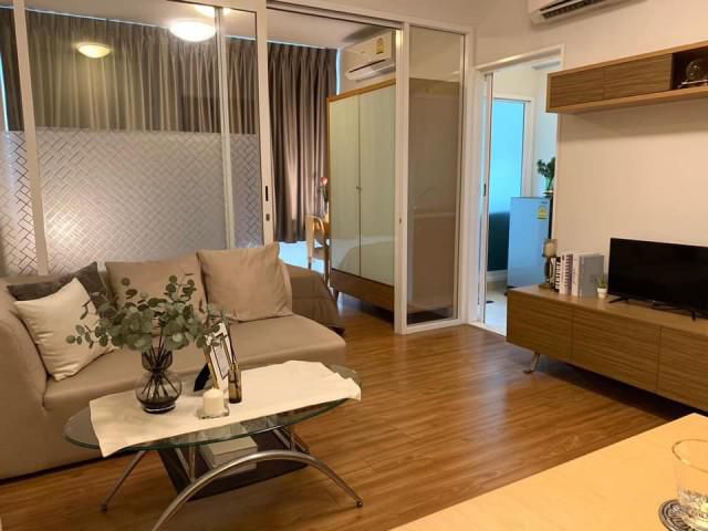 รหัสทรัพย์ B4900 ให้เช่า I-biza condominium RCA ใกล้ MRTเพชรบุรี (ห้องมุม ตกแต่งแล้วพร้อมอยู่)