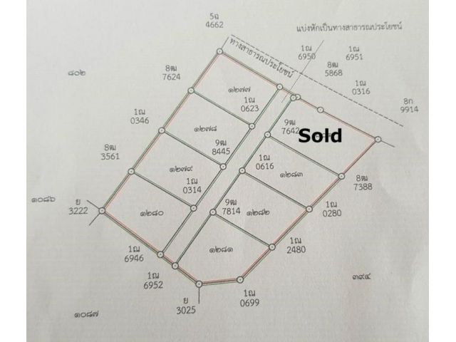 ขายที่ดินเปล่ง 7 แปลง ราคา 995,000 บาท ทำเลดี เหมาะแก่การสร้างบ้านพักตากอากาศ