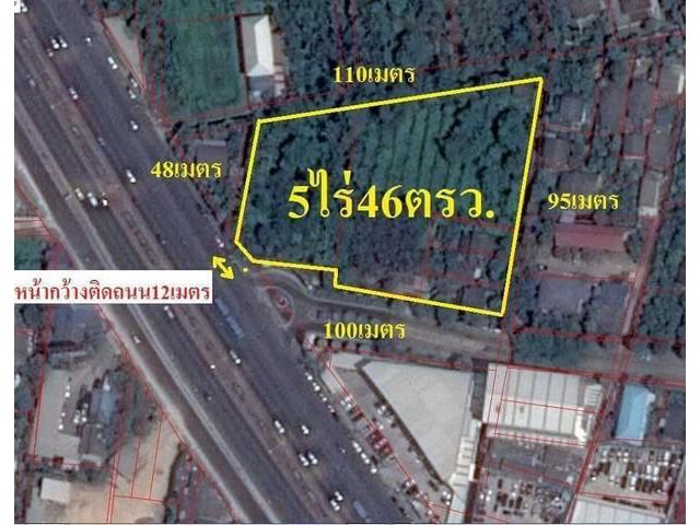 ขายที่ดิน 5-0-44 ไร่ ใกล้BTSบางหว้า ย่านราชพฤกษ์ ติดถนนถนนราชพฤกษ์