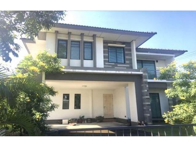 PS01 ขายด่วนบ้านเดี่ยว 2 ชั้น หมู่บ้านฮาบิเทีย ปัญญาอินทรา 2 ถนนเลียบคลองสอง ซาฟารีเวิลด์ บ้านหันหน้าทางทิศเหนือ เขตคลอง