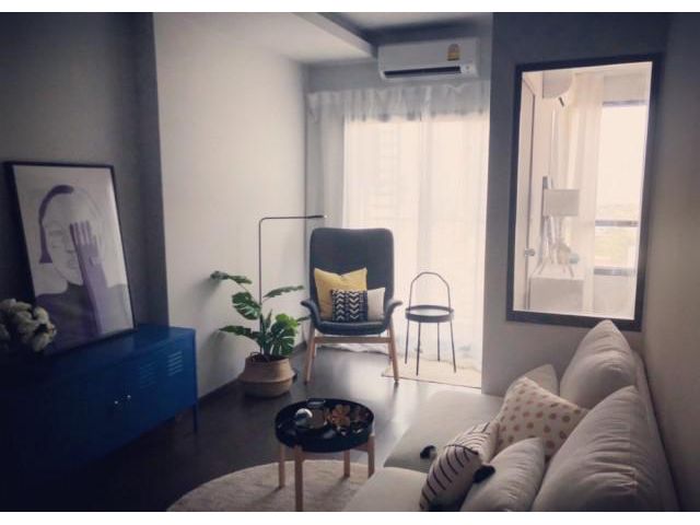 รหัส B0785 เช่าคอนโด ไอดีโอ สุขุมวิท 93 แต่งสวย  พื้นที่ใช้สอย :  33.50 ตร.ม.   1 ห้องนอน   1 ห้องน้