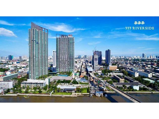 PL136C136 vาย/เช่า คอนโด333 ริเวอร์ไซด์ RIVERSIDE ตึกB 1 นอน 47 ตรม. ทิศเหนือ