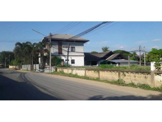 ขายที่ดินติดถนนหน้าตลาดป่าข่อยใต้ สันผีเสื้อ ราคาถูก