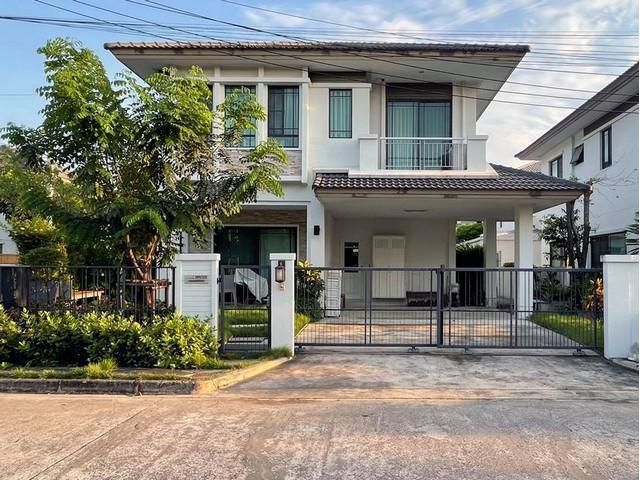 ให้เช่าบ้านเดี่ยว2ชั้นย่านสุขาภิบาล5 เฟอร์นิเจอร์ครบ หมู่บ้านมัณฑนา เลค วัชรพล 3 ห้องนอน