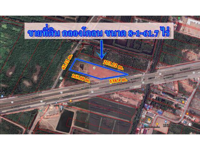 S155 ขายที่ดิน 8 ไร่ ติดถนนพระราม2 ขายที่ดิน อัมพวา สมุทรสาคร