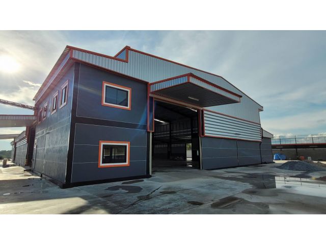 PJW45 ขาย / ให้เช่าโรงงานกำลังสร้างใหม่เขตEECชลบุรี  ขนาดโรงงาน 1600 Sqm.