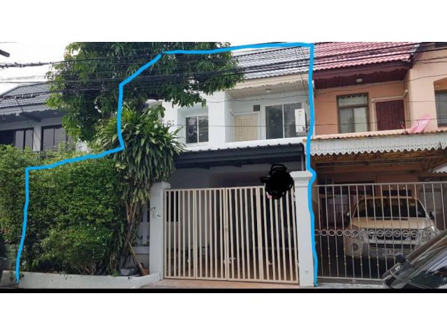 PR313ทาวเฮาส์2ชั้น27ตรว. มบ.สลิดดา ซอยประชาราษฎร์บำเพ็ญ26แยก1 3นอน2น้ำห้องครัวห้องนั่งเล่นใหญ่ รีโนเวทสวย แอร์3ตัว เ