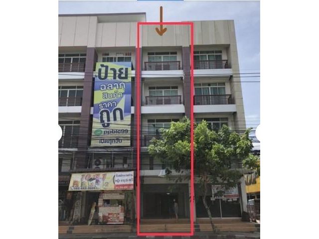 PN26 ให้เช่าอาคารพาณิชย์ 4 ชั้น ติดถนนรามคำแหง ซอยมิสทีน ทำเลดี เหมาะทำธุรกิจ