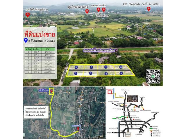 ที่ดินแบ่งขายใกล้ตลาดแม่มาลัย (ราคาเจ้าของขายเอง)