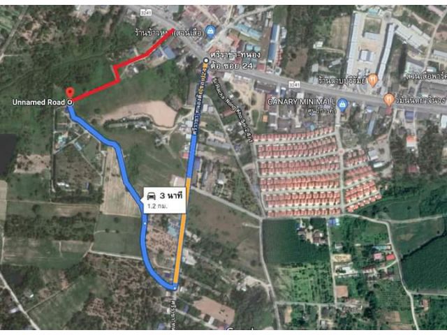 ที่ดินว่างเปล่า 2-1-40 ไร่ แถวสวนเสือศรีราชา ใกล้ถนนสายศรีราชา-หนองค้อ 280 เมตร พื้นที่สีชมพู ต.หนองขาม อ.ศรีราขา ชลบุรี