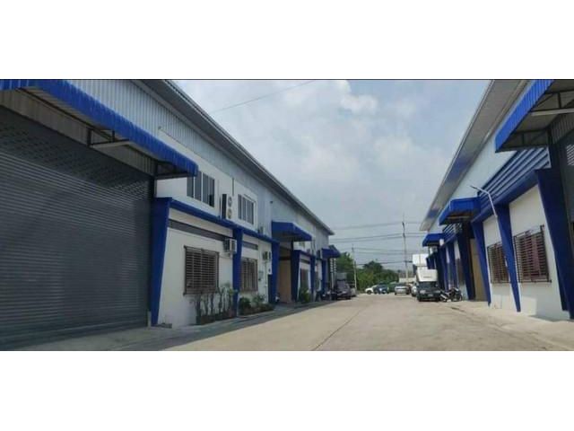 ให้เช่าโกดังพร้อมออฟฟิศ ถนนบางปลา สมุทรสาคร