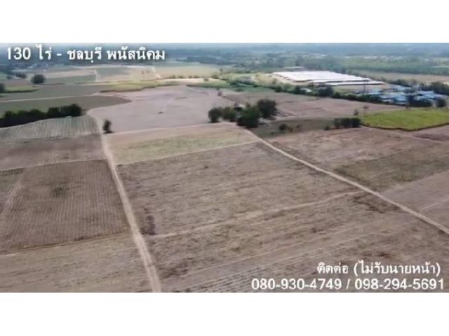 ขายที่ดินแปลงสวย 130 ไร่ บ้านบึง พนัสนิคม