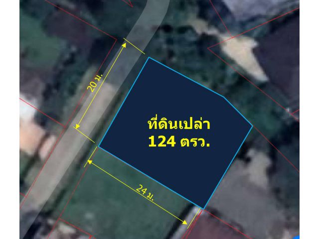 ขายที่ดินเปล่าถมแล้ว ล้อมรั้ว  124 ตรว. ตรงข้ามห้างเซ็นทรัลแอร์พอร์ต ซ.ไข่มุก 2 ต.ป่าแดด อ.เมืองเชียงใหม่