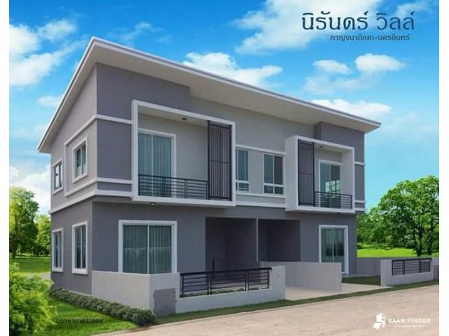 รหัสทรัพย์ V5136 ให้เช่าทาวน์โฮม 2 ชั้น นิรันดร์ วิลล์ กาญจนาภิเษก-นครอินทร์ พระราม 5