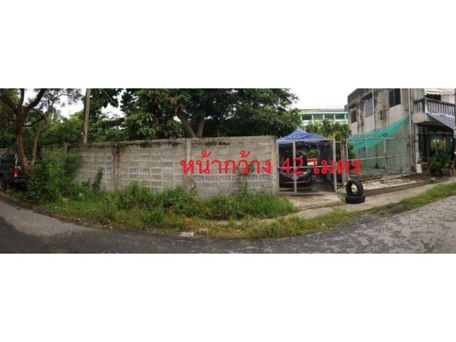 PR242ที่ดินประชาอุทิศ ติดถนนเลียบทางด่วน พร้อมอาคารพาณิชย์ 2 ชั้น ขายที่ดินพร้อมสิ่งปลูกสร้าง บ้าน และอาคารพาณิชย์ 2 ชั้