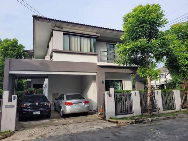 For Rent บ้านเดี่ยว 2 ชั้น หลังมุม หมู่บ้าน Atoll Java Bay บางนา – สุวรรณภูมิ ย่านกิ่งแก้ว ตกแต่งพร้อมอยู่
