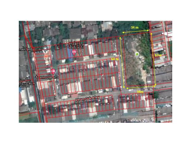 ขายที่ดินซอยอ่อนนุช 30 หรือ สุขุมวิท 77 เนื้อที่ 586 ตรว.