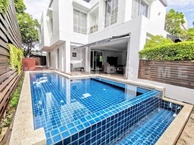 (ให้เช่า) **บ้านเดี่ยว 2 ชั้น Noble Park บางนา-ตราด กม 12 มีสระว่ายน้ำส่วนตัว**