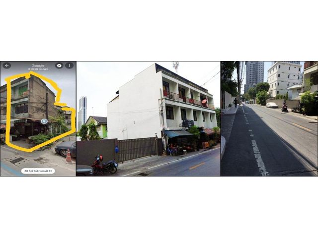 ขายที่ดินพร้อมตึก เนื้อที่ 32 ตรว. สุขุมวิท 81 ใกล้ BTS อ่อนนุช