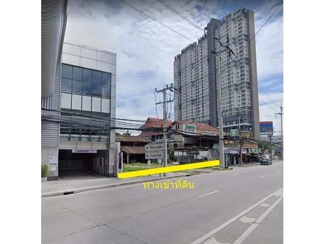 ขายที่ดินเปล่าถมแล้ว ติดรถไฟฟ้า สถานีไทรม้า