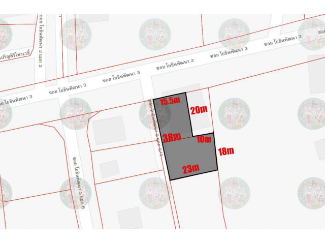 ✅ ขายที่ดินโยธินพัฒนา3แยก6/1พื้นที่ 160ตร.วา ตารางวาละ 220,000 (74)