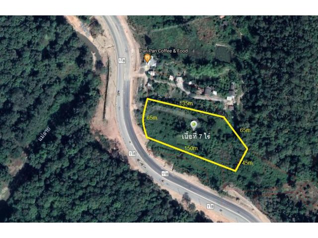 ขายที่ดินดอยสะเก็ด ติดถนนหลัก(118)เชียงใหม่-ดอยสะเก็ด เนื้อที่ 7 ไร่  วาละ 6,500