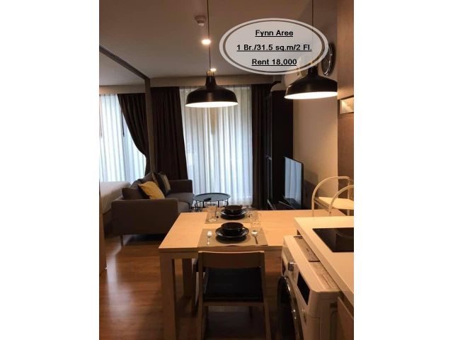 เช่า- Fynn Aree /1 นอน/ 31.5 ตร.ม. /ชั้น 2 ใกล้ BTS อารีย์เช่า 18,000