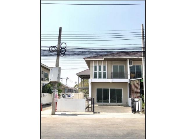 PJTH388 ขายบ้านทาวน์โฮม 2 ชั้น ทำเลดี 82 ตรว. ห้องมุม บางนาตราด กม.27 ขาเข้ากทม.