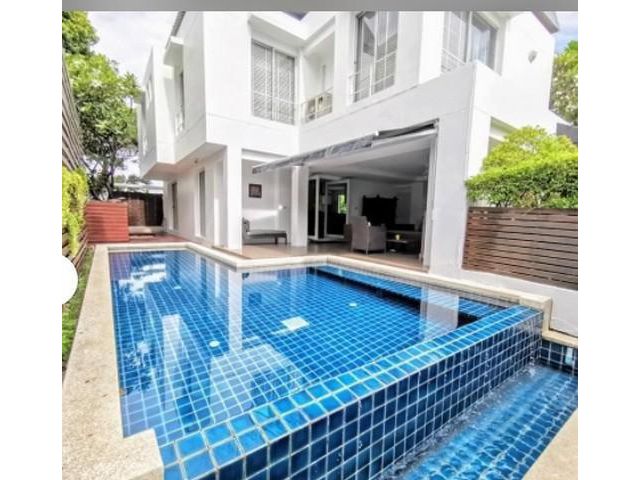 ให้เช่าบ้านเดี่ยว2ชั้นพร้อมสระว่ายน้ำ หมู่บ้าน Noble Park Zone N ซ. วัดหลวงพ่อโต (สมุทรปราการ)