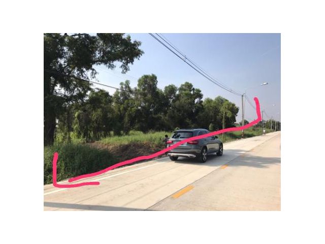 PR625 ขายด่วน!!!ที่ดิน รังสัต-นครนายก คลอง 4 ฝั่งถนนขาออก นครนายก