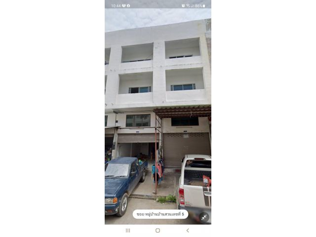 PR636 ให้เช่าอาคารพาณิชย์ 2 คูหา หมู๋บ้าน สวนเลข ท่าทราย สมุทรสาคร