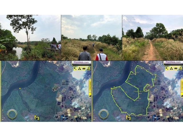 ขายที่ดินริมน้ำ แม่น้ำเวฬุ ใกล้ถนนใหญ่ เขาสมิง ตราด 1000 ไร่