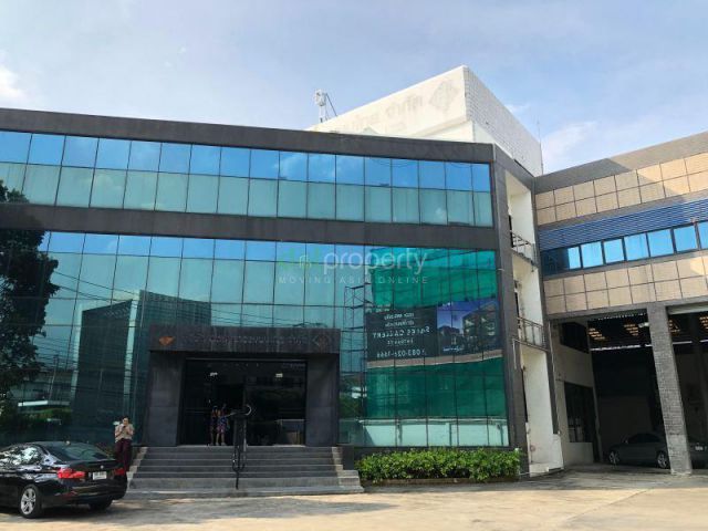 PJL480 ขาย-ให้เช่า ที่ดิน 1 ไร่ 3 งาน หน้ากว้าง 35 เมตร พร้อมอาคารสำนักงาน 4 ชั้น