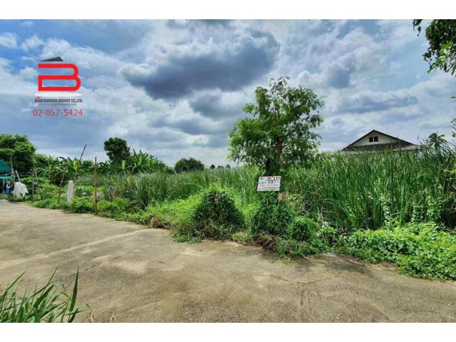 ที่ดินเปล่า ทางเข้าโครงการ เดอะซิตี้ ราชพฤกษ์-สวนผัก เนื้อที่ 100 ตรว. อ.บางกรวย จ.นนทบุรี