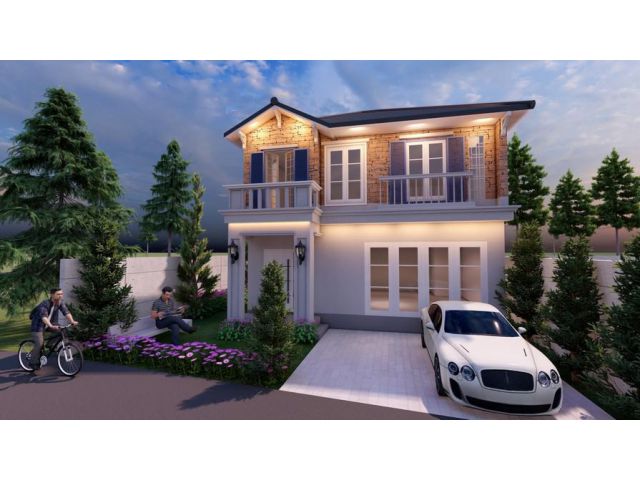 ขายบ้านเปล่า บ้านสวย 2 ชั้น สไตล์อังกฤษ หางดง