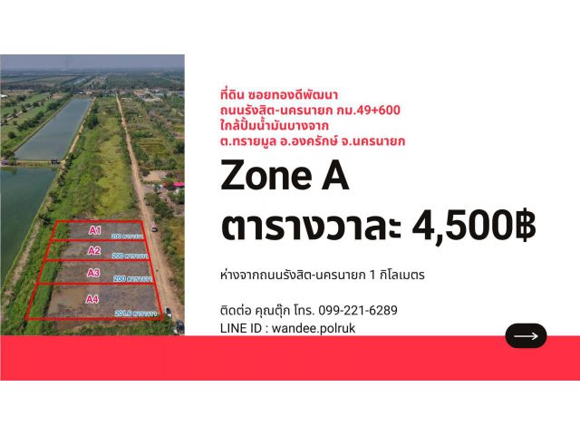 ขายที่ดิน เหมาะสำหรับ ทำโคก หนอง นา โมเดล แปลงเล็กๆ ขนาด 200 ตารางวา