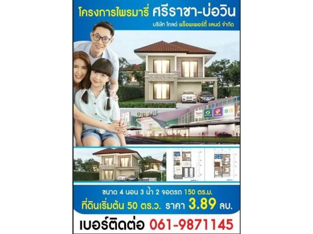 ขายบ้านเดี่ยวสไตล์โมเดิร์น ไพรมารี่