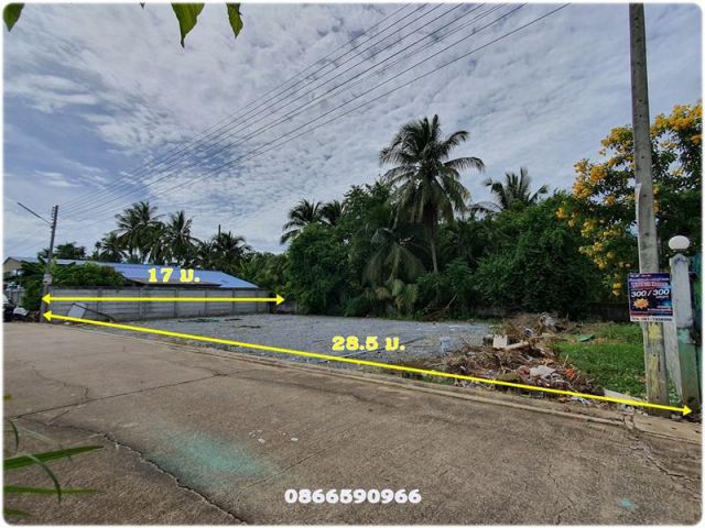 ที่ดินสี่เหลี่ยมสวย คลองใหม่ สามพราน ทำเลเงียบสงบ ใกล้โรงเรียน โรงพยาบาล วัด ตลาด อบต.
